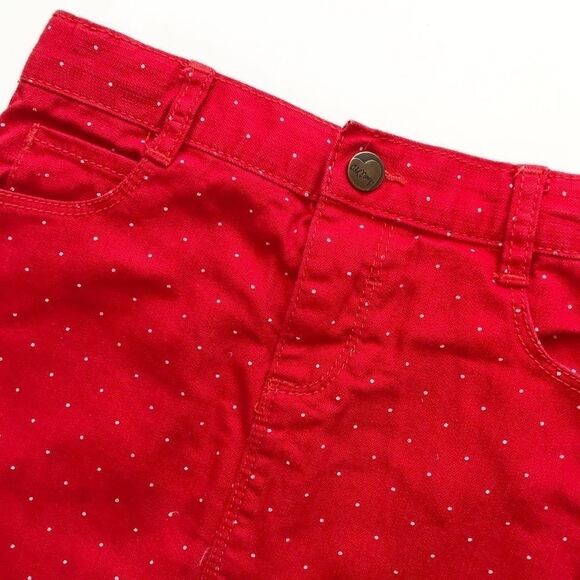 Old Navy red dot denim skirt EUC 5T - Picture 2 of 4